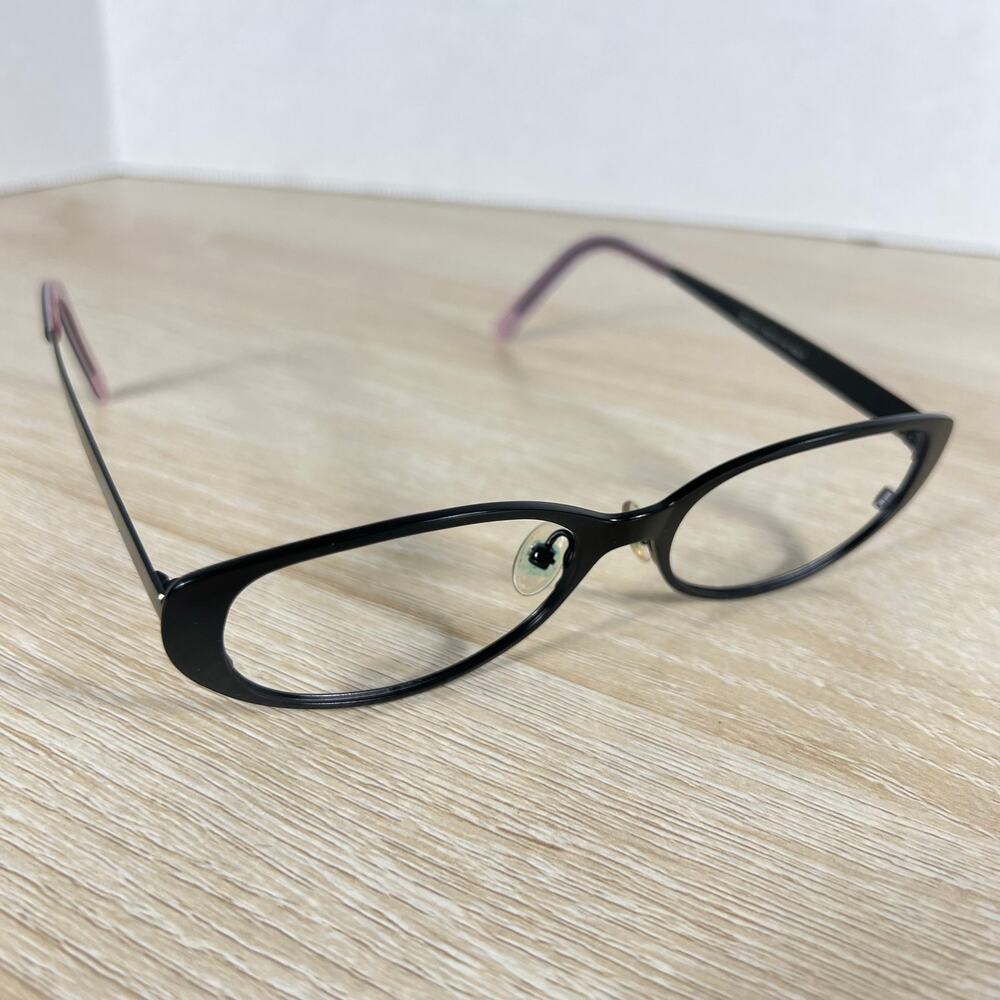 Derek Lam Mod 101 Eyeglasses Black Metal Frames Only MBLK Japan 50-16-140